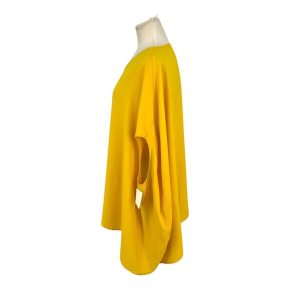Patrizia Luca Oversize Tunic Top Yellow One Size OS NWOT $128 MSRP - Picture 5 of 8
